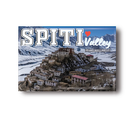 Love Spiti Valley I Kye Gompa, Budhhist Monastery I Himachal Prasdesh I Souvenir I Travel Memories I Fridge Magnet