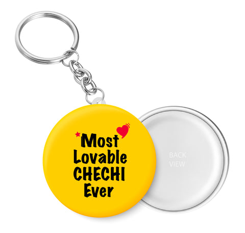 Most Lovable CHECHI Ever I Raksha Bandhan Gifts Key Chain