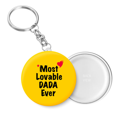 Most Lovable DADA Ever I Raksha Bandhan Gifts Key Chain