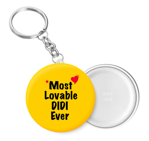 Most Lovable DIDI Ever I Raksha Bandhan Gifts Key Chain