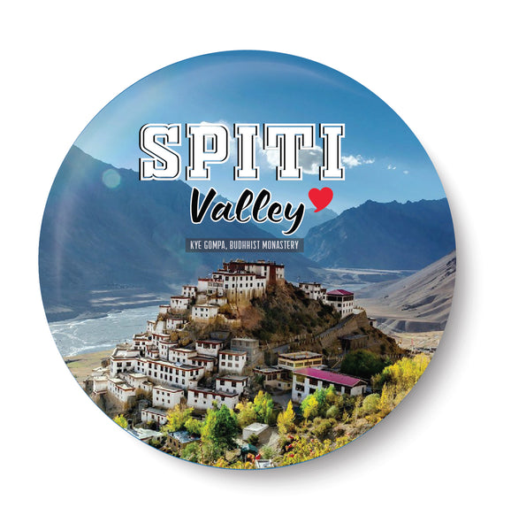 Love Spiti Valley I Kye Gompa, Budhhist Monastery I Himachal Prasdesh I Souvenir I Travel Memories I Fridge Magnet