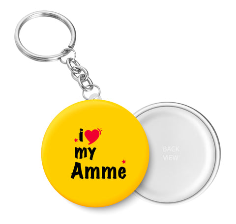 I Love My AMME I Key Chain