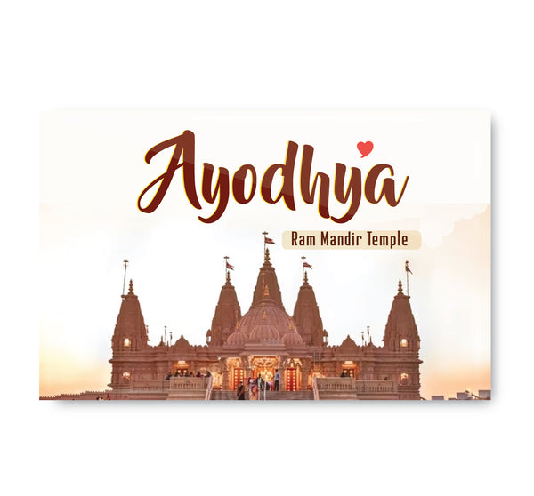 Love Ayodhya I Ram Mandir Temple I Souvenir I Travel Memories I Fridge Magnet