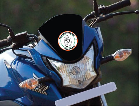 Indian National Congress I Frontal Organizations I INC Party I INC I Bike Stickers