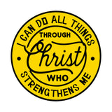 Jesus I Through Christ I Jesus Christ I Bible Quote I Bike Sticker