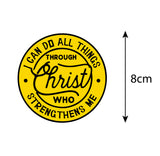 Jesus I Through Christ I Jesus Christ I Bible Quote I Bike Sticker