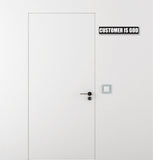 Customer is God I Mahatma Gandhi Quote I Wall Sticker