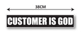 Customer is God I Mahatma Gandhi Quote I Wall Sticker