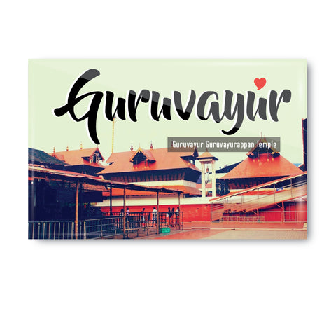 Love Guruvayur I Guruvayurappan Temple I Kerala I Souvenir I Travel Memories I Fridge Magnet