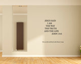 Jesus I Jesus Said I Jesus Christ I Bible Quote I Wall Decal