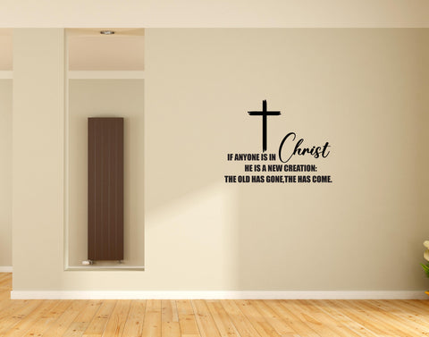 Jesus I If any One I Jesus Christ I Bible Quote I Wall Decal