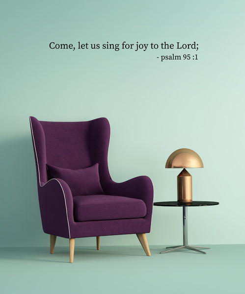 Jesus I Come, Let us I Jesus Christ I Bible Quote I Wall Decal