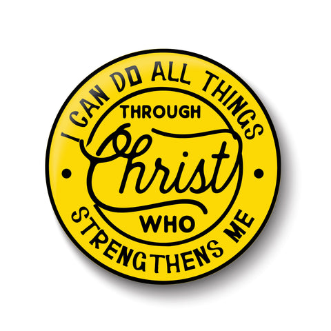 Jesus I Through Christ I Jesus Christ I Bible Quote I Fridge Magnet