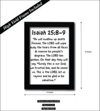 Jesus I Isaiah Quote I Bible Quote I Jesus Christ I Wall Poster / Frames