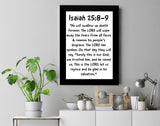 Jesus I Isaiah Quote I Bible Quote I Jesus Christ I Wall Poster / Frames