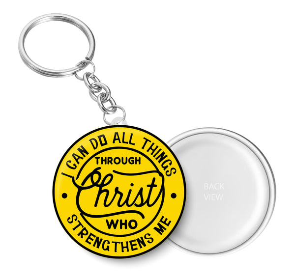 Jesus I Through Christ I Jesus Christ I Bible Quote I Key Chain