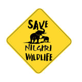 Save Nilgiri Wild Life I Save Wild Life I Forest I Environmental I Bike Sticker