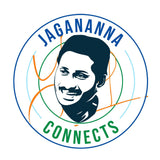 Jagananna connects I Jagan Mohan Reddy I YSR I YSR Congress Party I Y. S. Rajasekhara Reddy I Andhra Pradesh I Bike Sticker