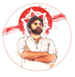 Pawan Kalayan I Jana Sena Party I JSP I Car Window Sticker