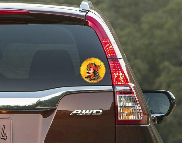 Maharana Pratap I The Greatest King of Mewar Empire I Car Window Sticker