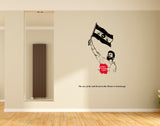 Thanga Thalapathy Vijay I Tamilaga Vettri Kazhagam I TVK I TVK Flag Wall Decal