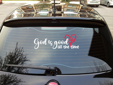 Jesus I God is Good all I Jesus Christ I Bible Quote I Car Window Sticker