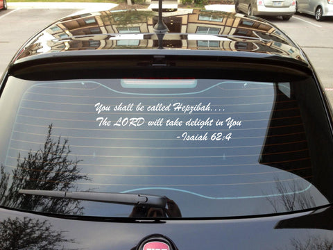 Jesus I You Shall be I Jesus Christ I Bible Quote I Car Window Sticker