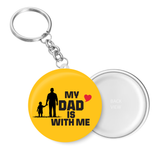 Love My Dad is with me I Love Father & Son I Relationship I Fathers Day I Key Chain