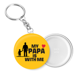 Love My Dad is with me I Love Father & Son I Relationship I Fathers Day I Key Chain