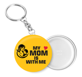 Love My Mom is with me I Love Mother & Son I Relationship I Mothers Day I Key Chain