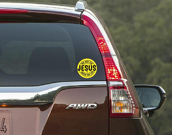 Jesus I The Way I Jesus Christ I Bible Quote I  Car Window Sticker