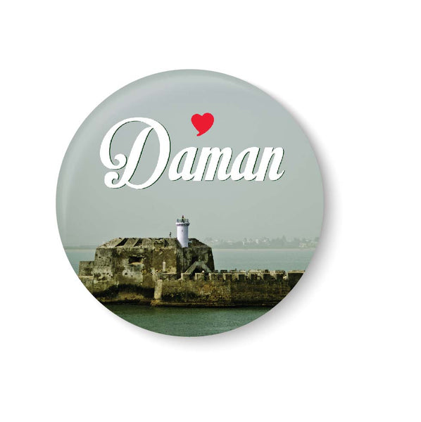 Love Daman Fridge Magnet