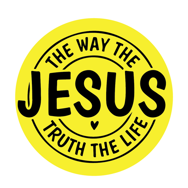 Jesus I The Way I Jesus Christ I Bible Quote I Bike Sticker