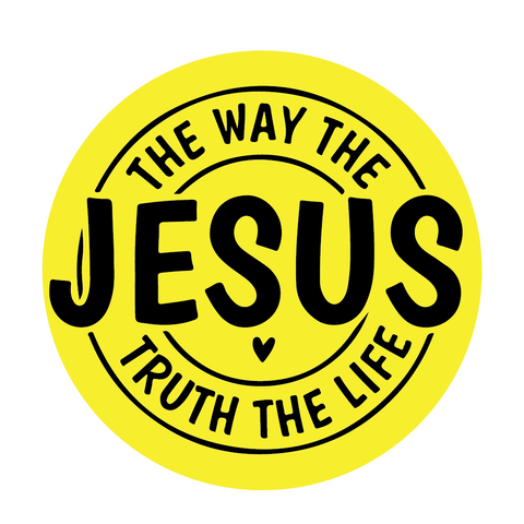 Jesus I The Way I Jesus Christ I Bible Quote I Bike Sticker