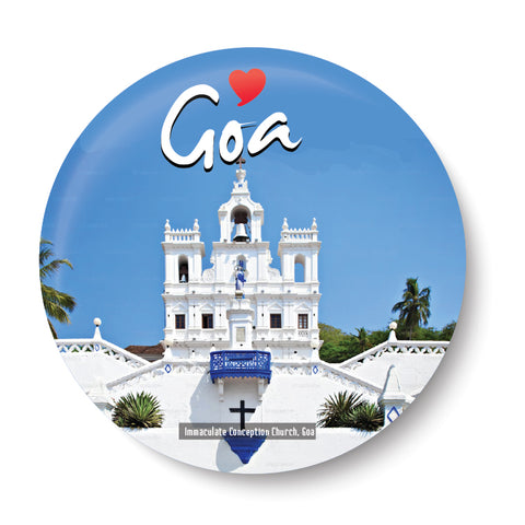 Love Goa I Immaculate Conception Curch I Goa Series I Souvenir I Travel I Fridge Magnet