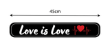 Love is Love I Love I Romantic Quote I Wall Sticker