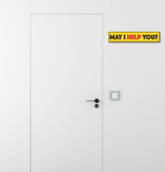 May I Help You ? I Office I Wall Sticker