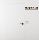 Sai Baba I Om Sai Ram I Hindu Spritual Quote I Wall Sticker