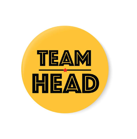 Team Head I Office Pin Badge