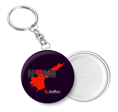 Andhra Pradesh Home Love Metal Key Chain