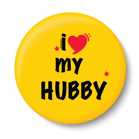 I Love my Hubby I Relationship I Pin Badge