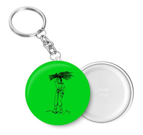 Janata Dal (Secular) Party I JDS I Key Chain