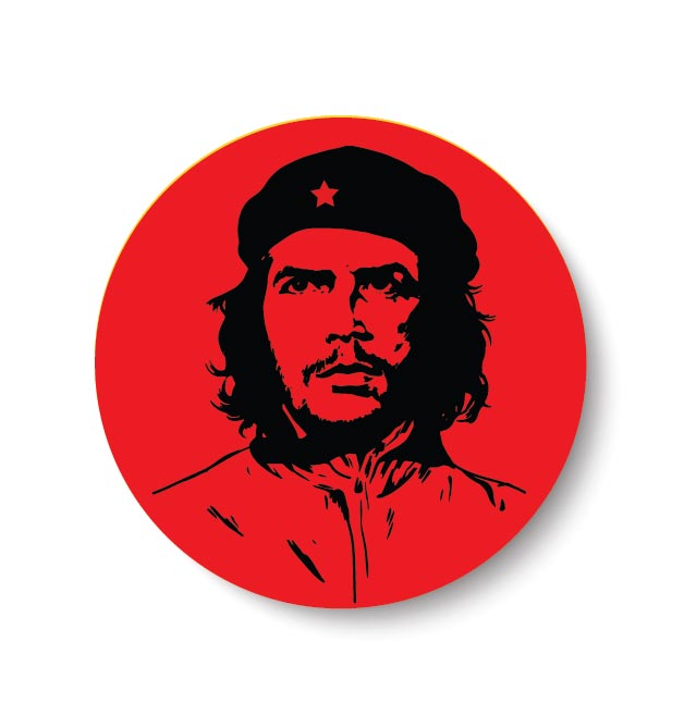 Red Star Che Guevara! Classic Round Sticker | Zazzle