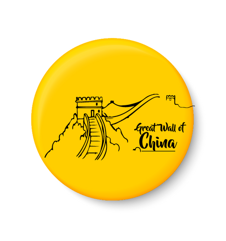 Great wall of china , World Landmarks ,Pin Badge