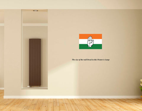 Indian National Congress Party I INC I Flag Wall Sticker I Wall Decal