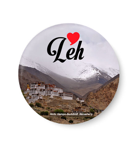 LEH I AICHI GOMPA - BUDDHIST MONASTERY PINBADGE,LEH