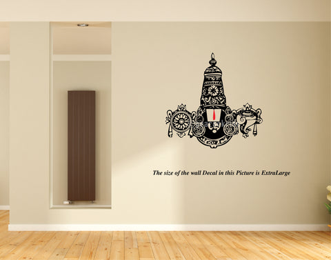 Lord Balaji , Lord Venkateshwara , Lord Balaji ,Lord Srinivasa , Wall Decal