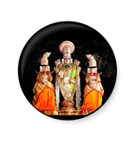 Lord Venkateswara with Goddess Sridevi Bhudevi  Pin Badge