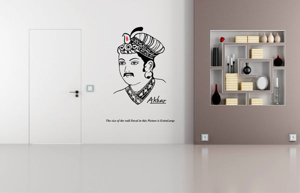 Jalal-ud-din Muhammad Akbar I Mughal Emperor I Wall Decal – Peacockride