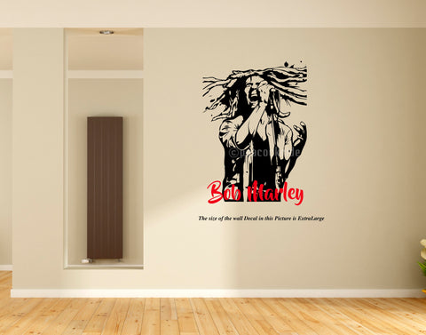 Bob Marley Wall Decal,Bob Marley , Sticker, Wall Decal